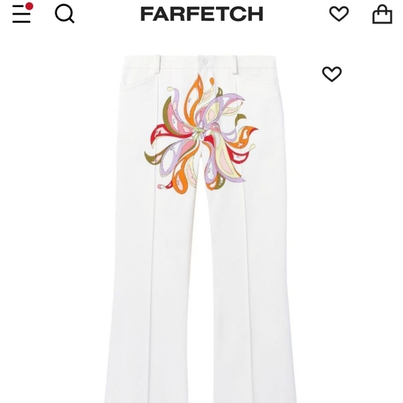 Emilio Pucci Denim - Emilio pucci Dalia-Print Flared pants